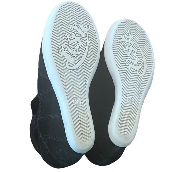 ASH Bowie Mesh Wedge Black Shoes Size 36 - Picture 9 of 15